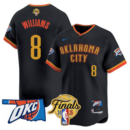 Oklahoma City Thunder Baseball Jersey - Final Patch - All Stitched