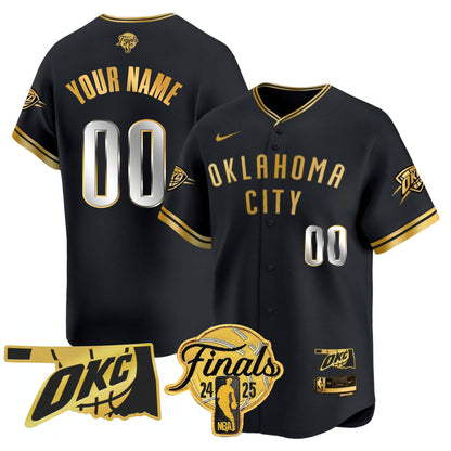 Oklahoma City Thunder Baseball Jersey - Final Patch - All Stitched