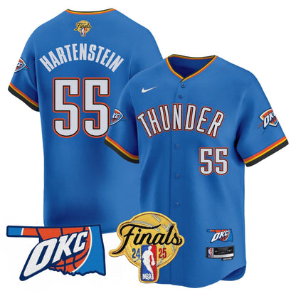 Oklahoma City Thunder Baseball Jersey - Final Patch - All Stitched