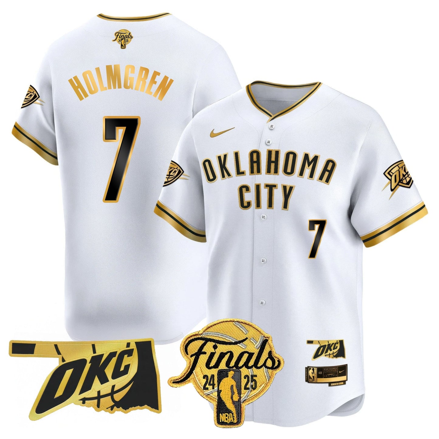 OKC Baseball Jersey - Final Patch - All Stitched