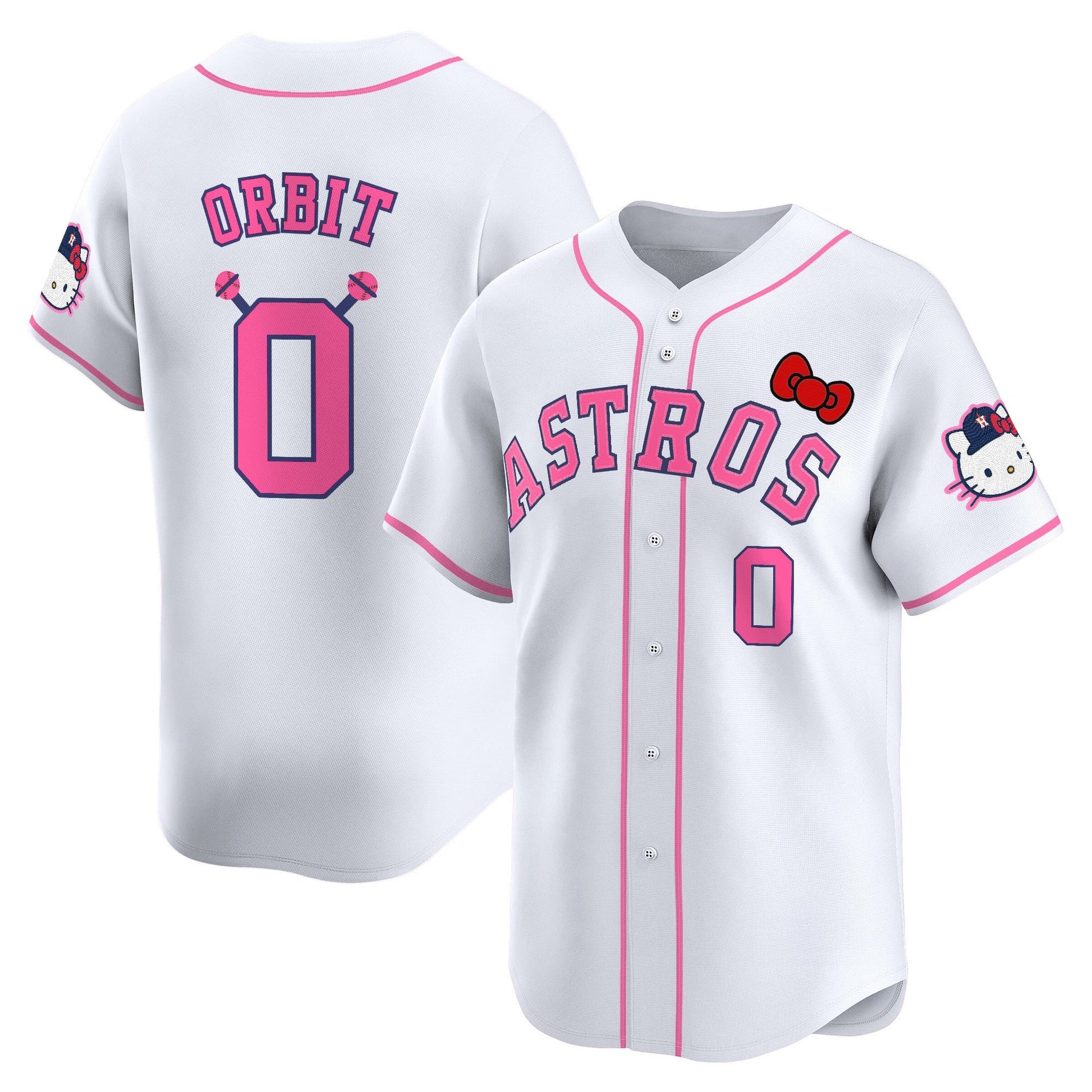Men's Houston Astros Hello Kitty Vapor Premier Limited Jersey V2 - All Stitched