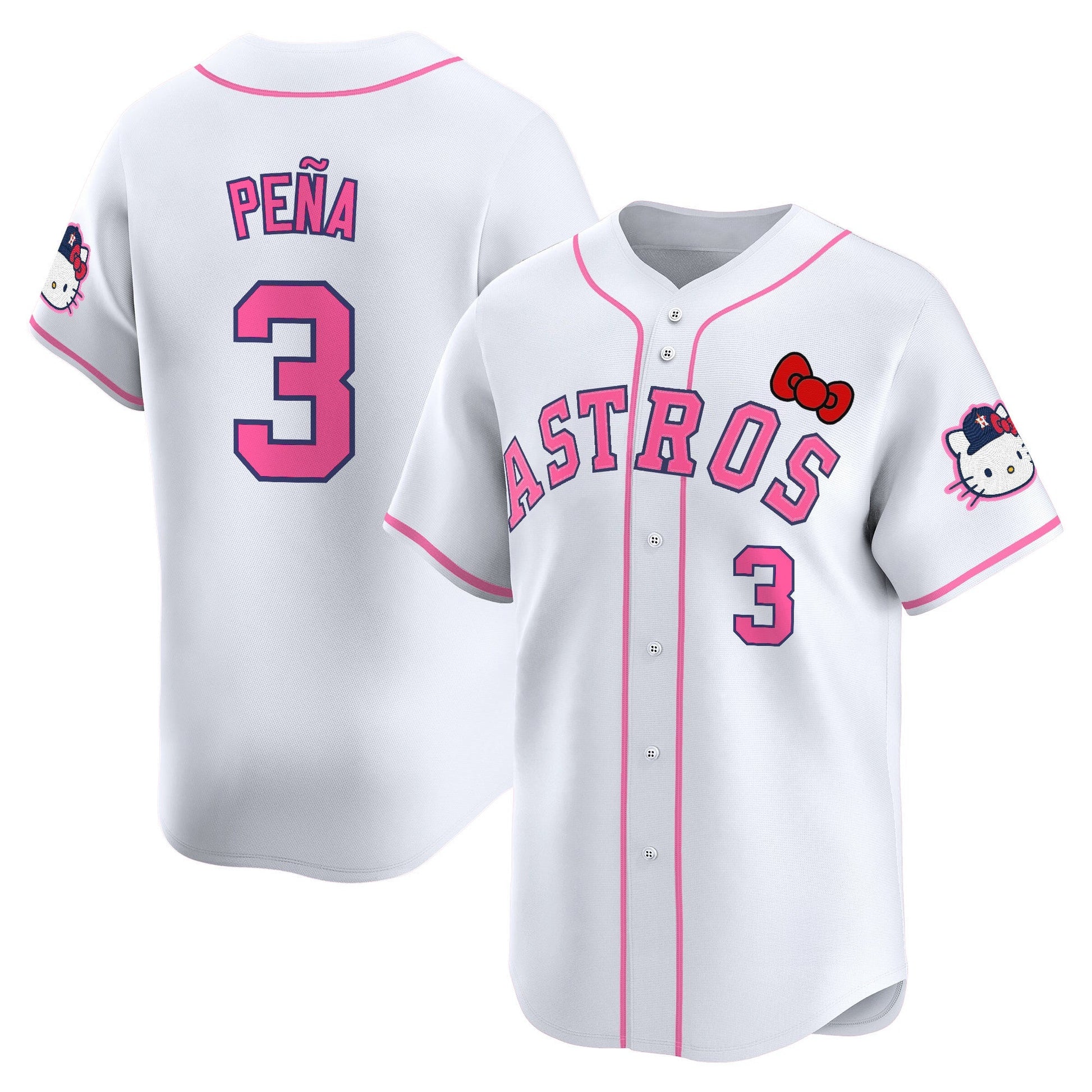 Men's Houston Astros Hello Kitty Vapor Premier Limited Jersey V2 - All Stitched