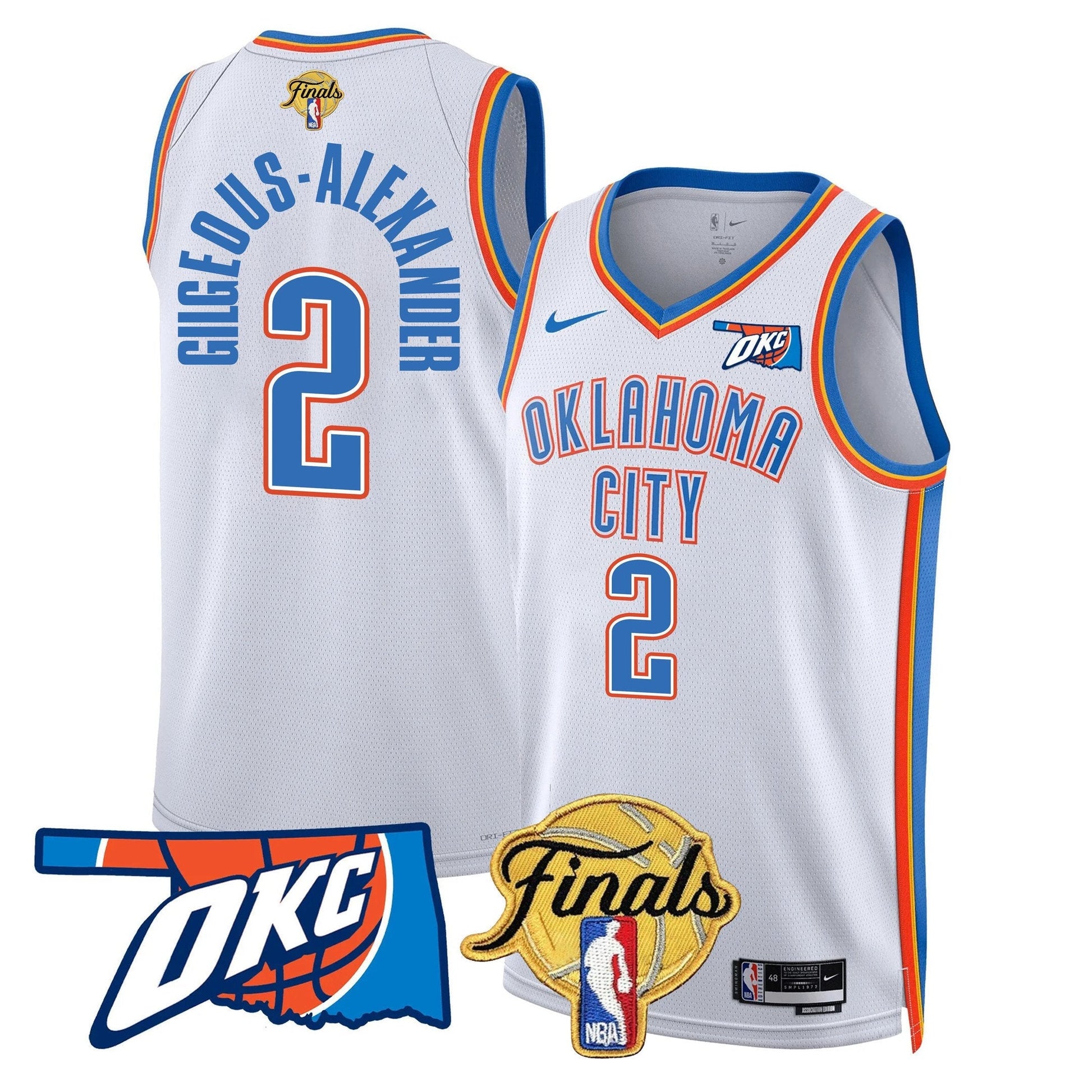 Men's Oklahoma City Thunder Jersey - Final Patch - All Stitched