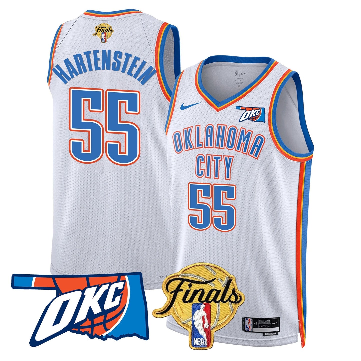 Men's Oklahoma City Thunder Jersey - Final Patch - All Stitched