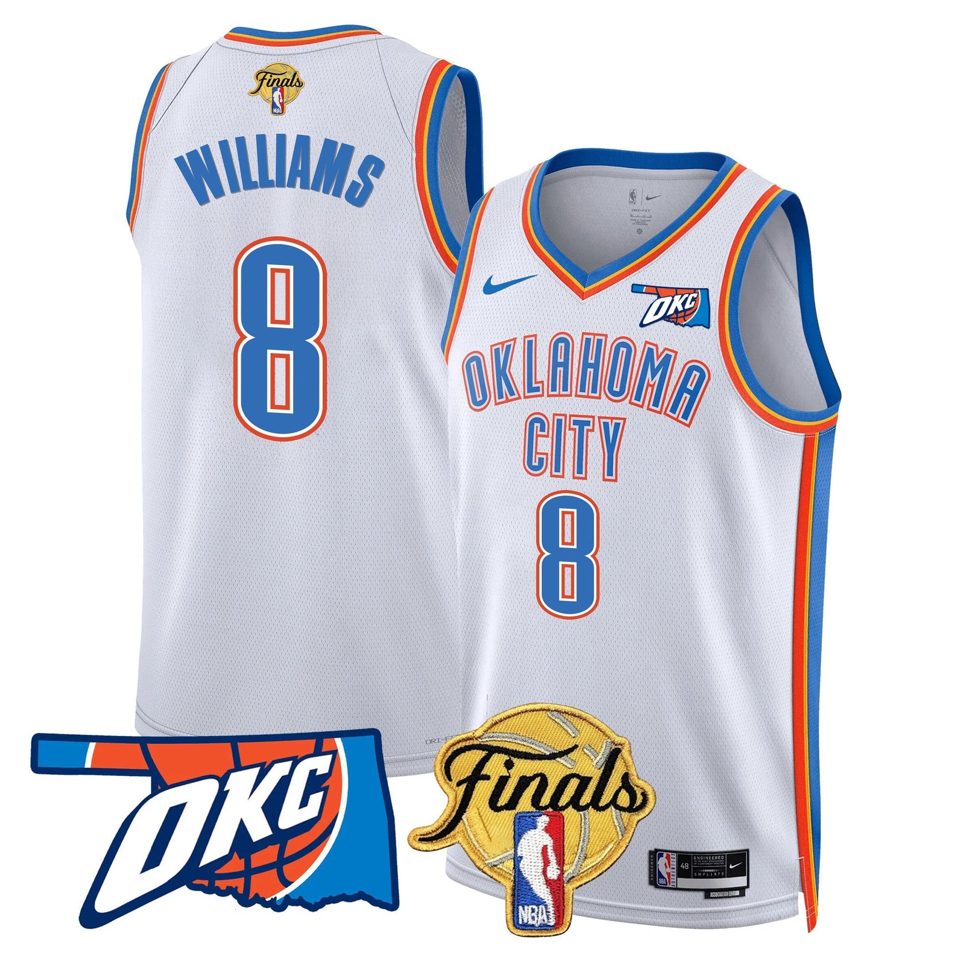 Men's Oklahoma City Thunder Jersey - Final Patch - All Stitched