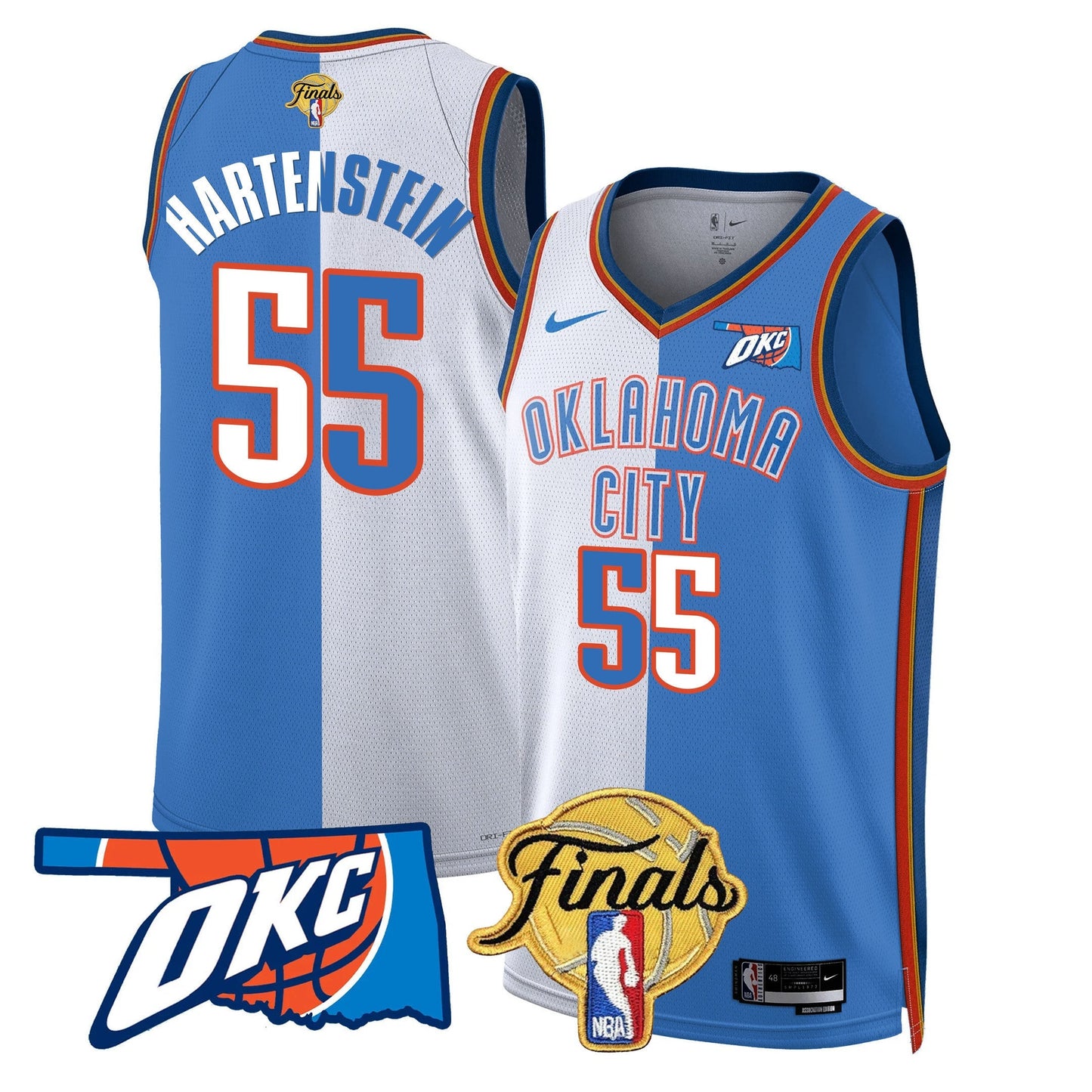 Men's Oklahoma City Thunder Jersey - Final Patch - All Stitched