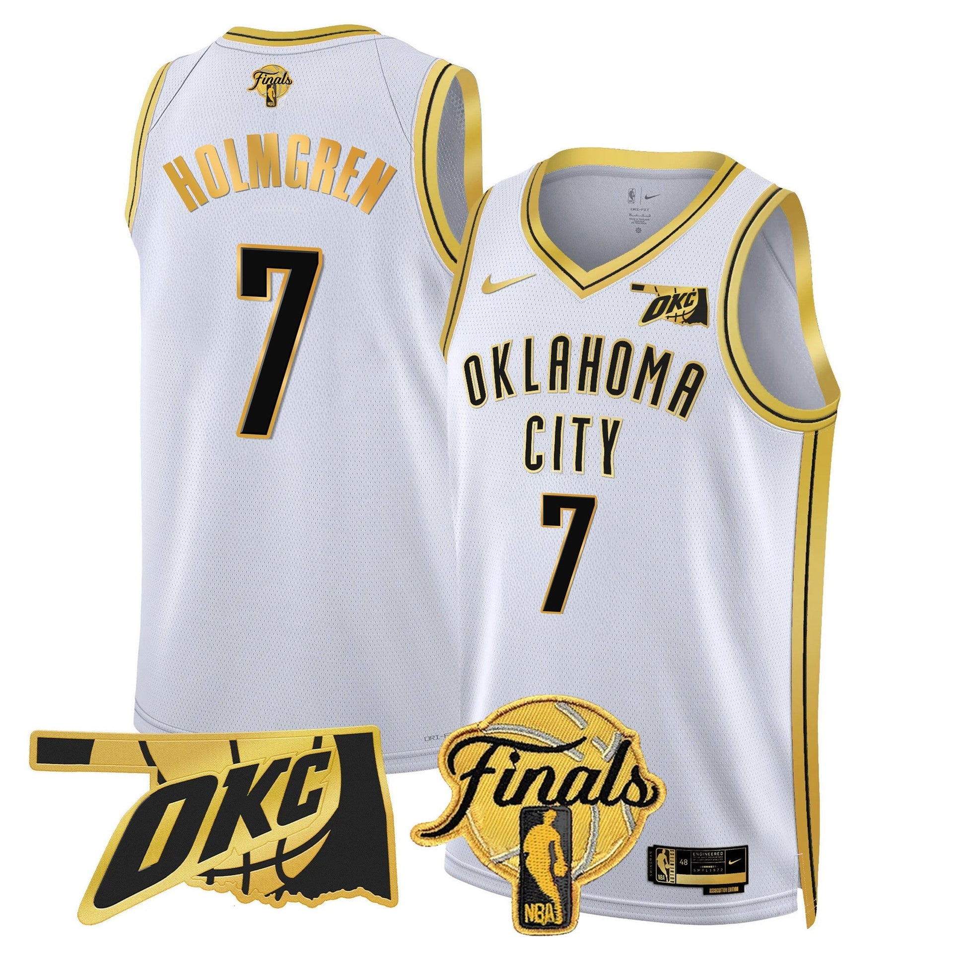 Men's Oklahoma City Thunder Jersey - Final Patch - All Stitched