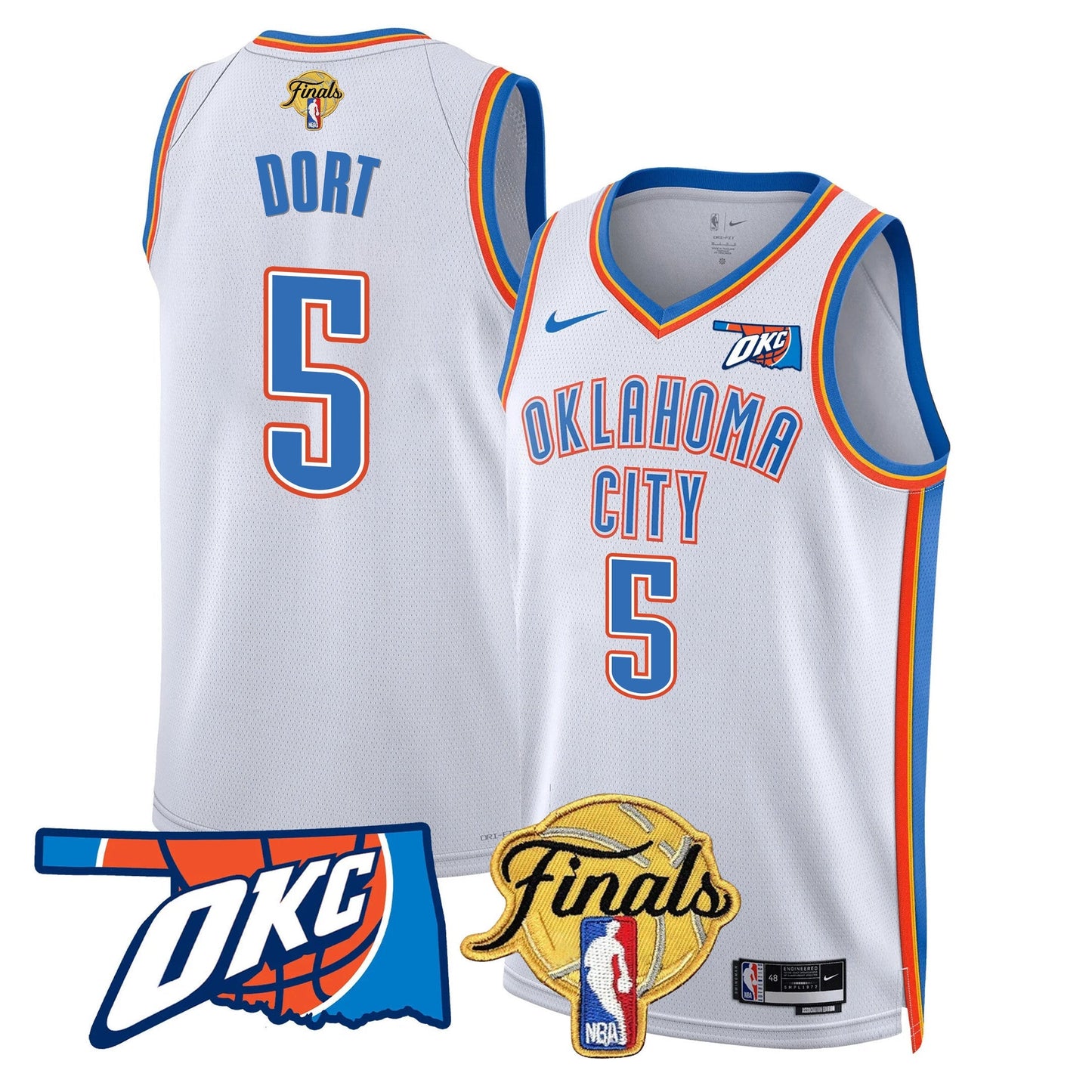 Men's Oklahoma City Thunder Jersey - Final Patch - All Stitched
