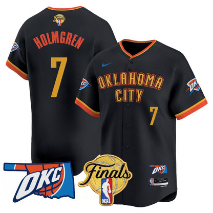 Oklahoma City Thunder Baseball Jersey - Final Patch - All Stitched