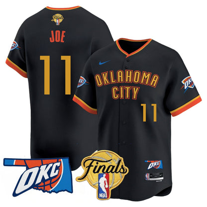 Oklahoma City Thunder Baseball Jersey - Final Patch - All Stitched
