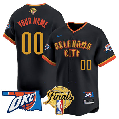 Oklahoma City Thunder Baseball Jersey - Final Patch - All Stitched