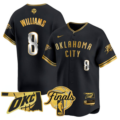 Oklahoma City Thunder Baseball Jersey - Final Patch - All Stitched