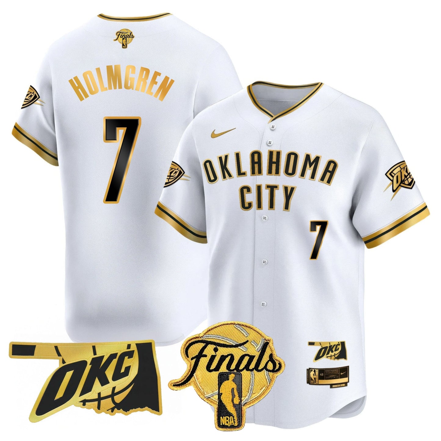 OKC Baseball Jersey - Final Patch - All Stitched
