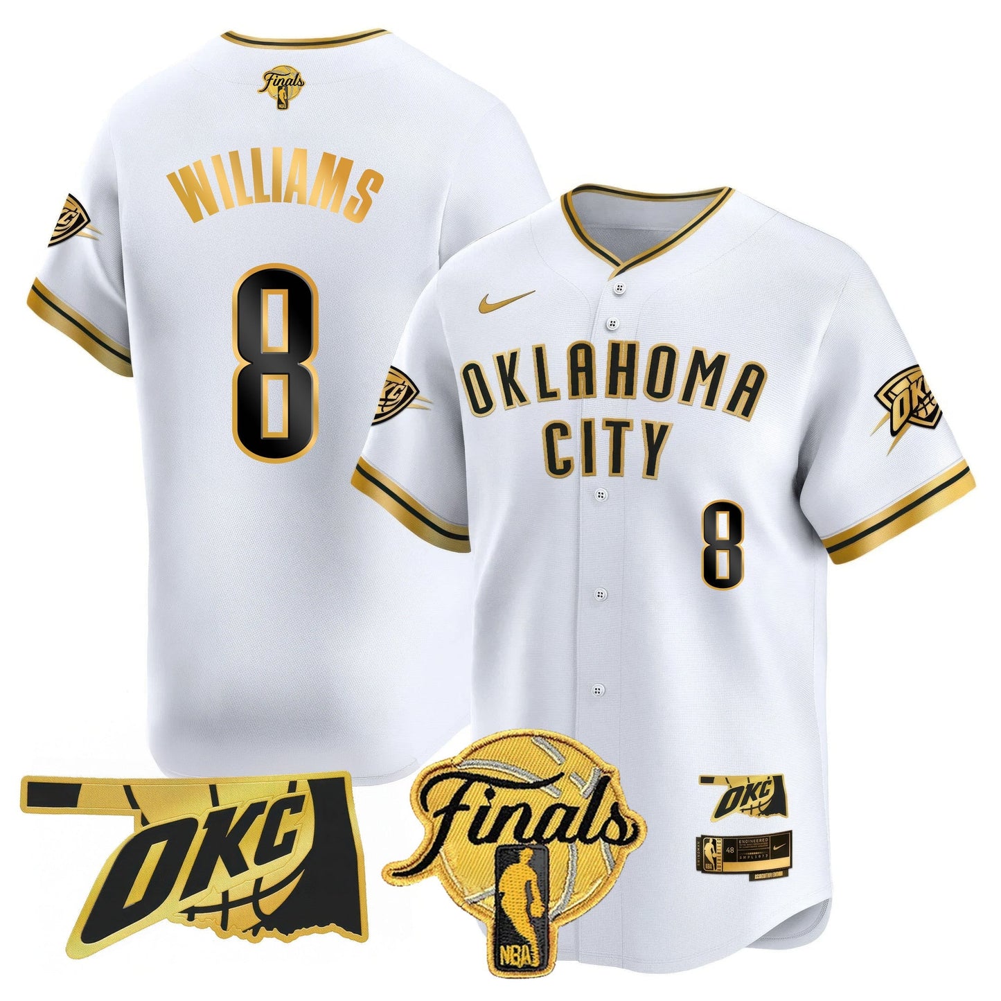 OKC Baseball Jersey - Final Patch - All Stitched