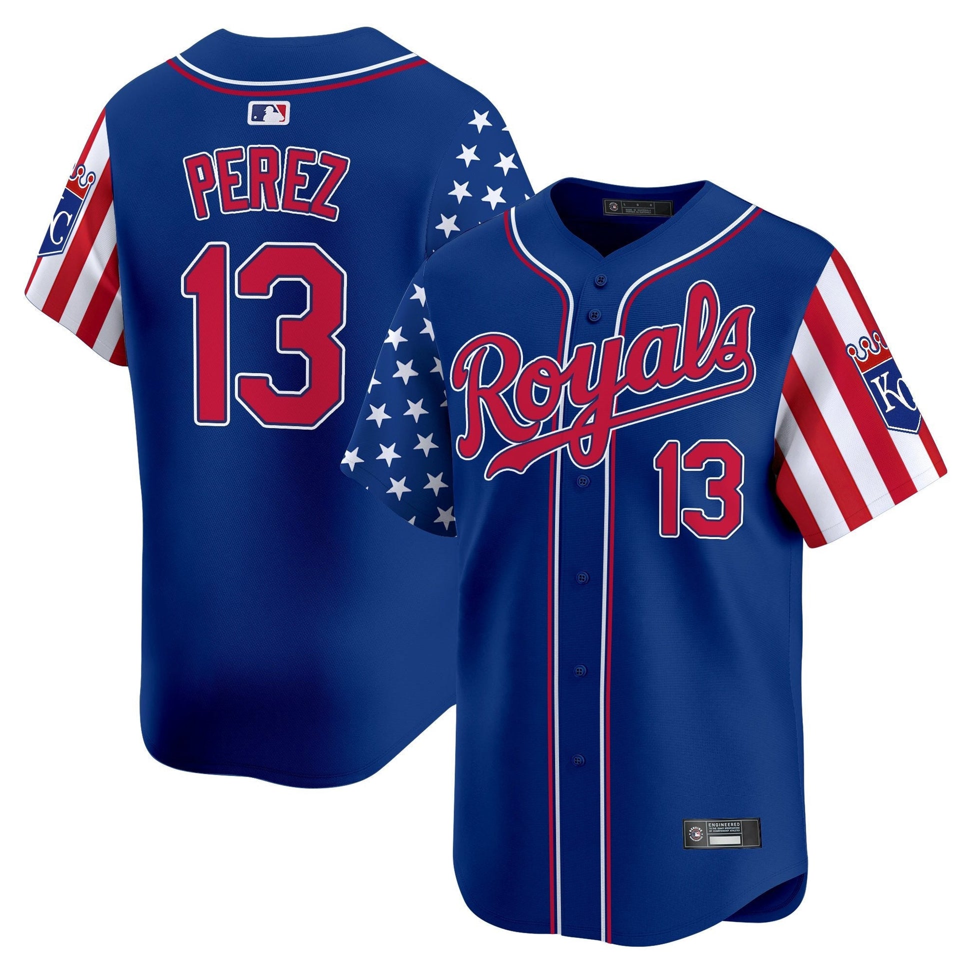 Men's Kansas City Royals 2025 Independence Day Vapor Premier Limited Jersey - All Stitched