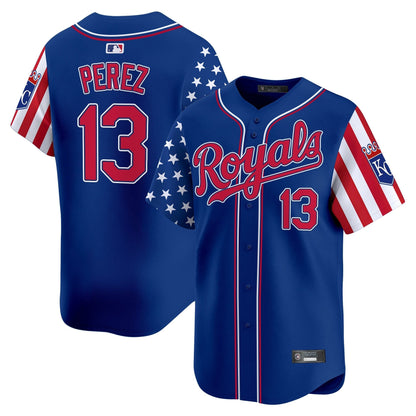 Men's Kansas City Royals 2025 Independence Day Vapor Premier Limited Jersey - All Stitched