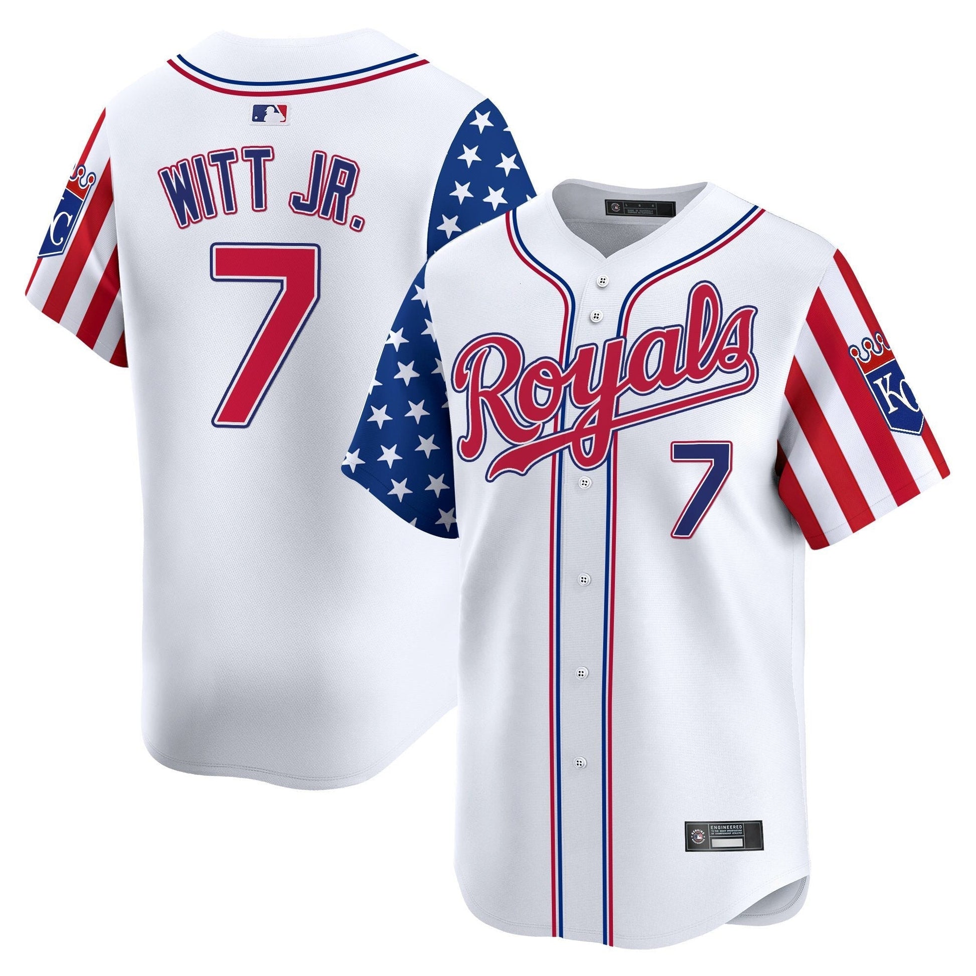 Men's Kansas City Royals 2025 Independence Day Vapor Premier Limited Jersey - All Stitched