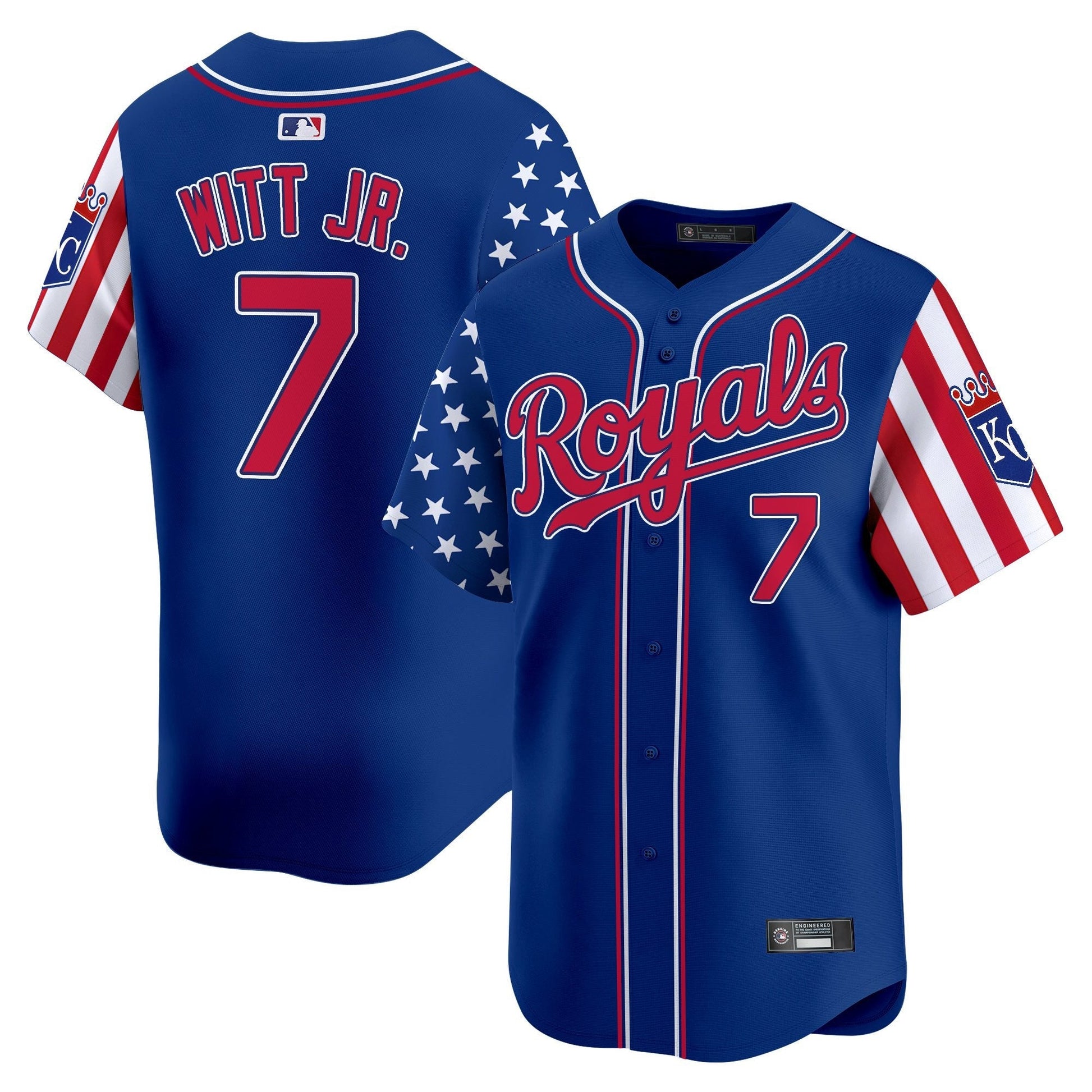 Men's Kansas City Royals 2025 Independence Day Vapor Premier Limited Jersey - All Stitched