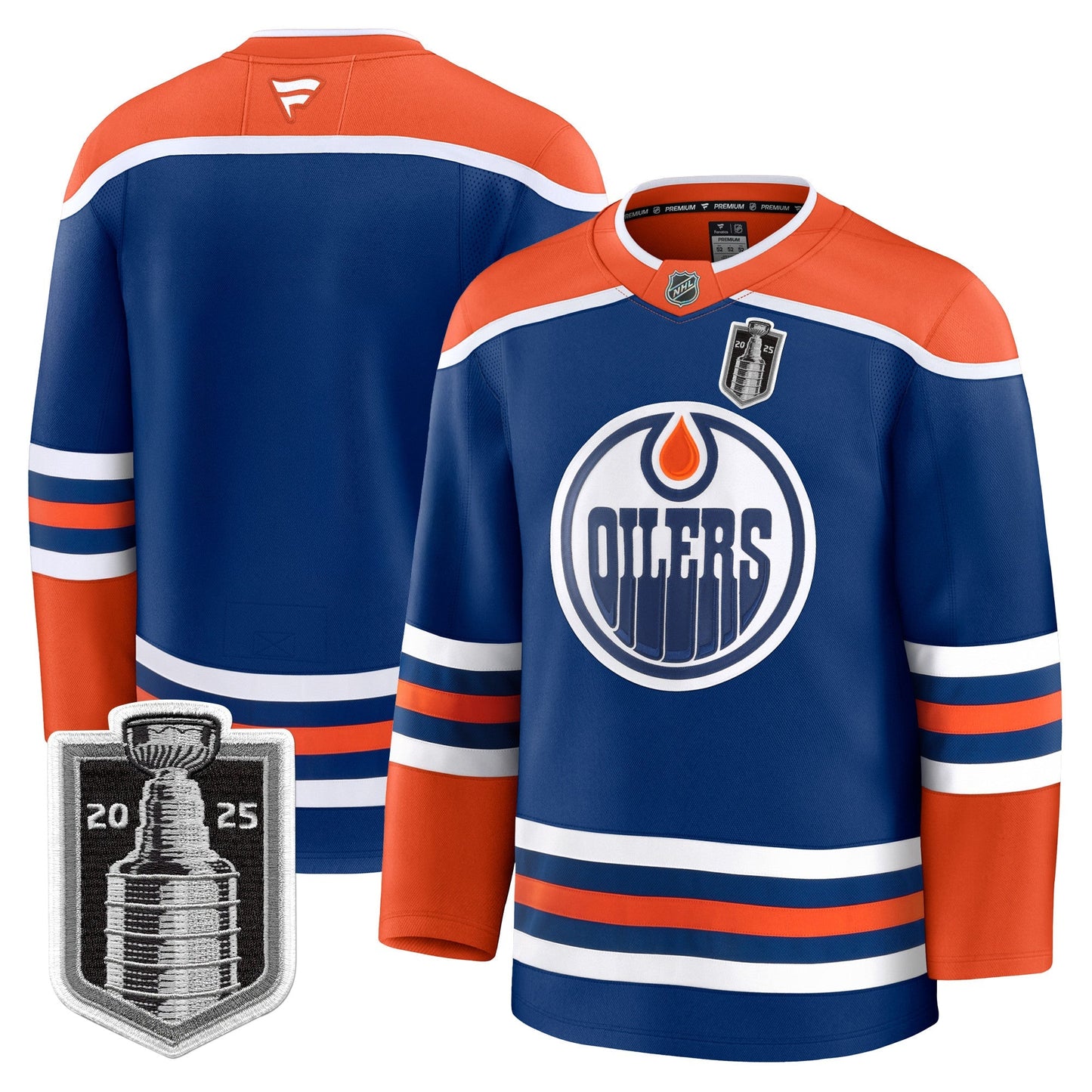 Men's Edmonton Oilers 2025 Stanley Cup Final Premium Jersey - All Stitched