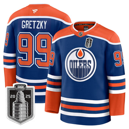 Men's Edmonton Oilers 2025 Stanley Cup Final Premium Jersey - All Stitched