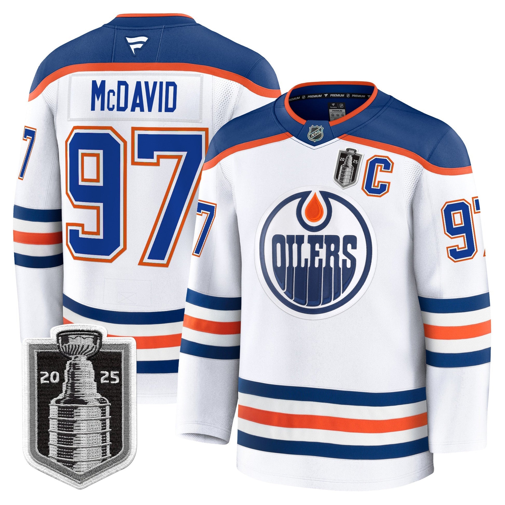 Men's Edmonton Oilers 2025 Stanley Cup Final Premium Jersey - All Stitched
