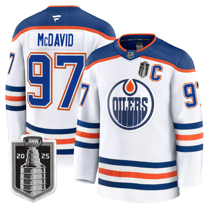 Men's Edmonton Oilers 2025 Stanley Cup Final Premium Jersey - All Stitched