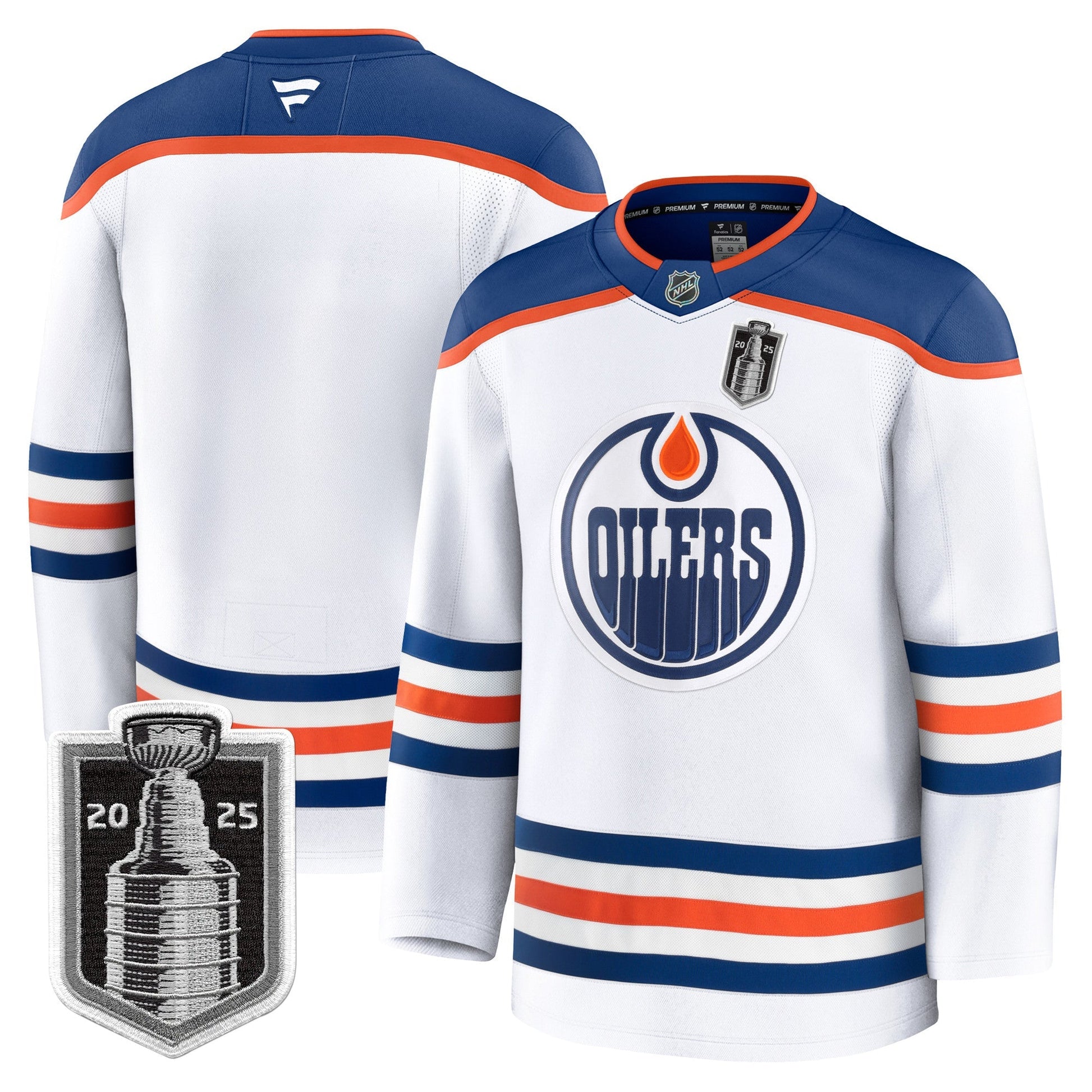Men's Edmonton Oilers 2025 Stanley Cup Final Premium Jersey - All Stitched