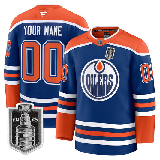 Edmonton Oilers 2025 Stanley Cup Final Premium Custom Jersey - All Stitched