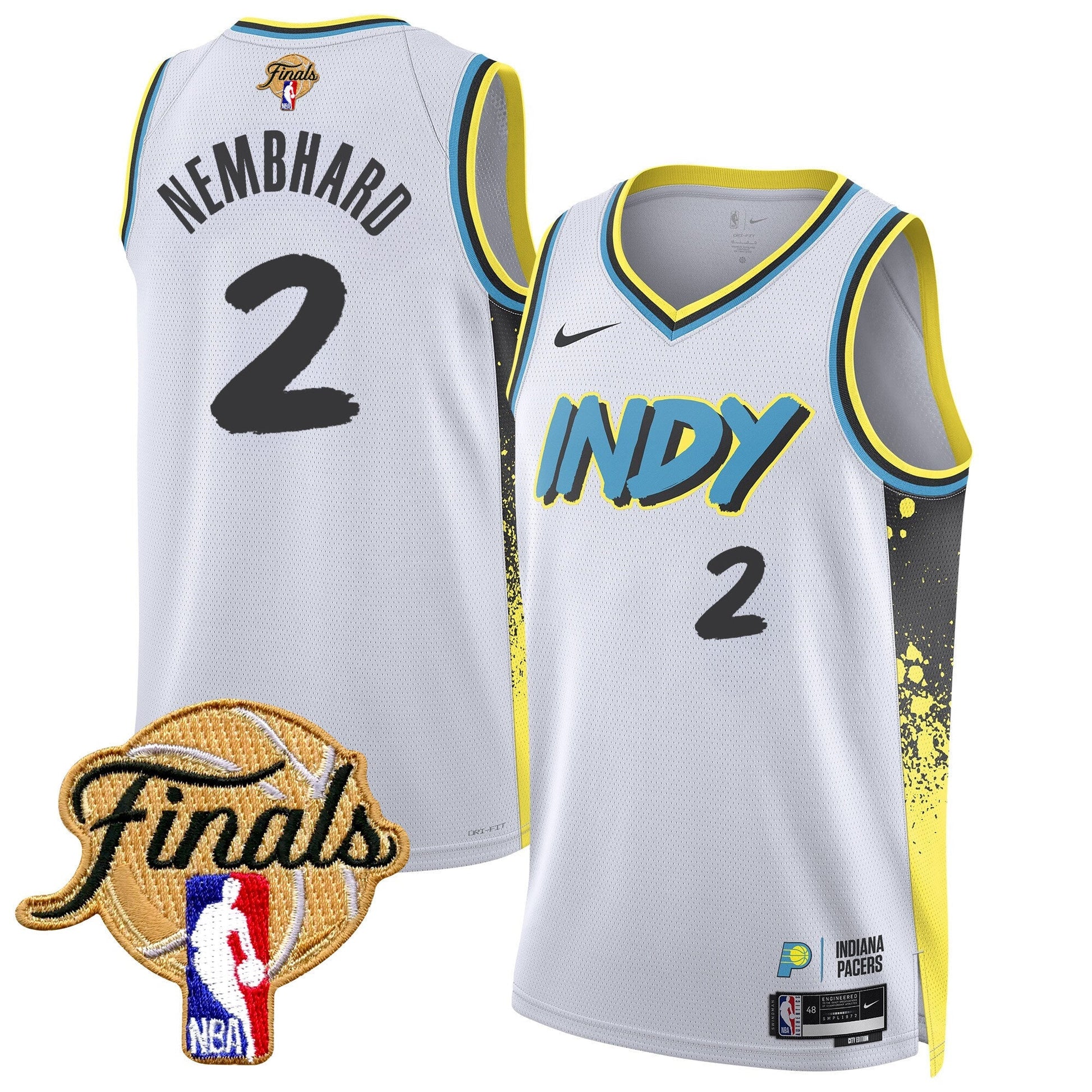 Men's Indiana Pacers 2025 Finals Swingman Jersey - All Stitched