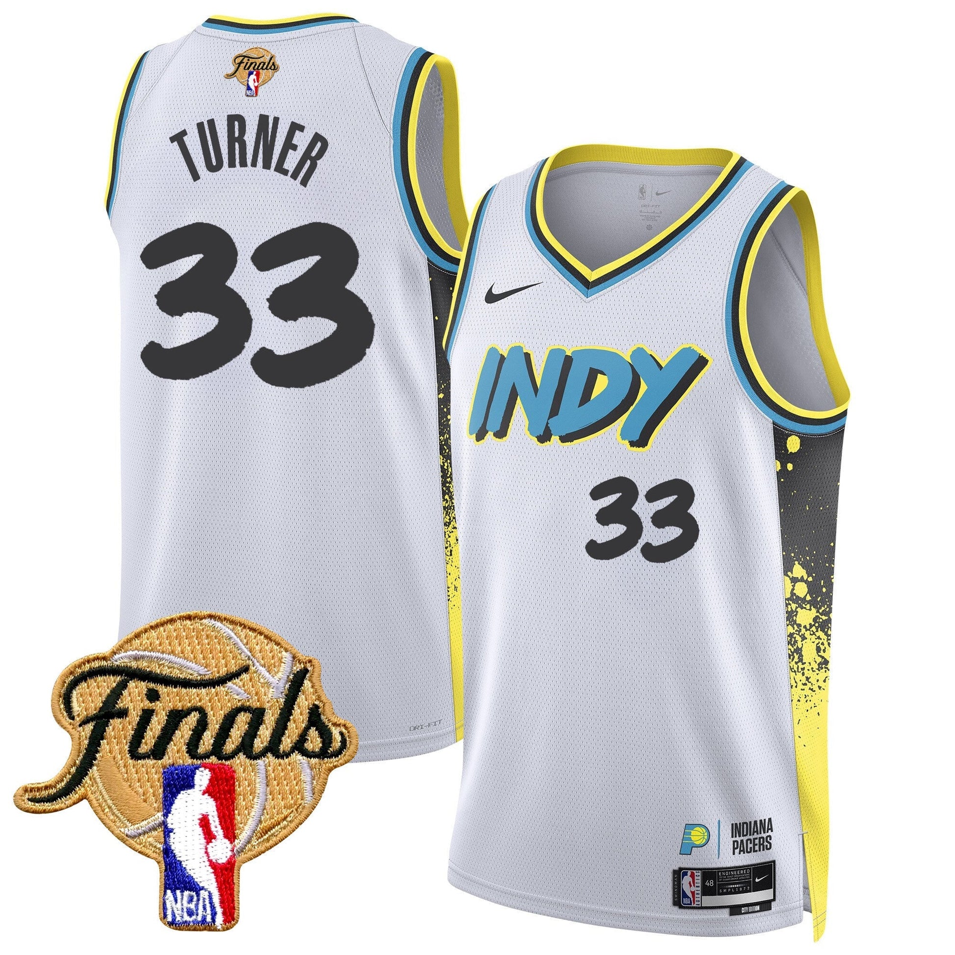 Men's Indiana Pacers 2025 Finals Swingman Jersey - All Stitched