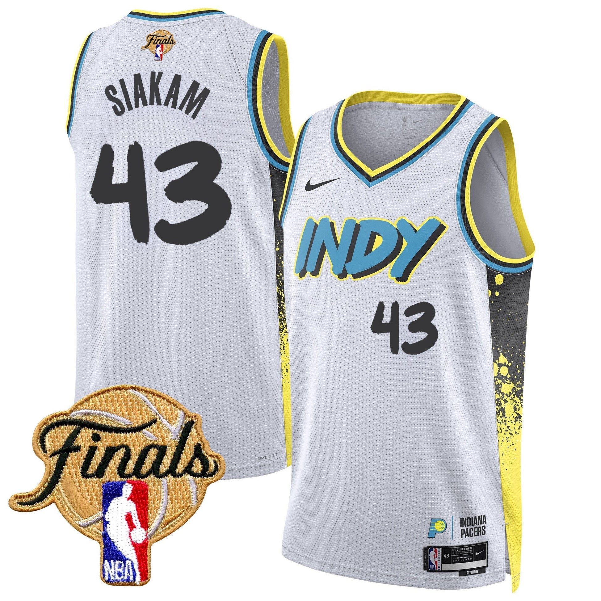 Men's Indiana Pacers 2025 Finals Swingman Jersey - All Stitched