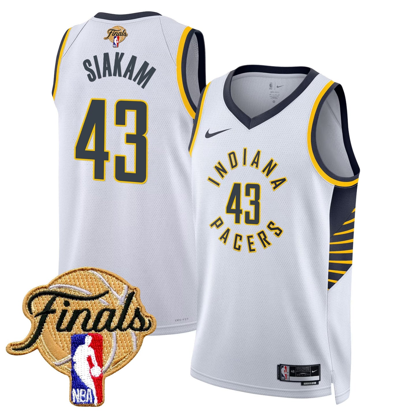 Men's Indiana Pacers 2025 Finals Swingman Jersey - All Stitched