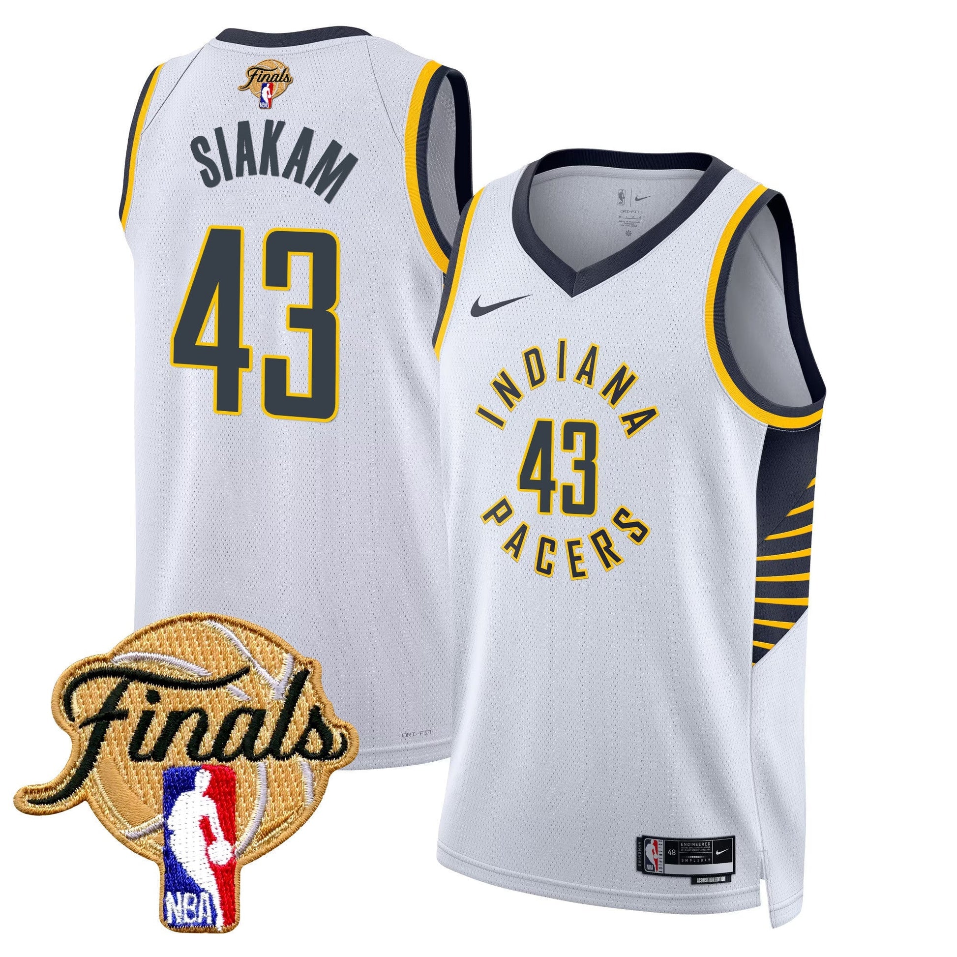 Men's Indiana Pacers 2025 Finals Swingman Jersey - All Stitched