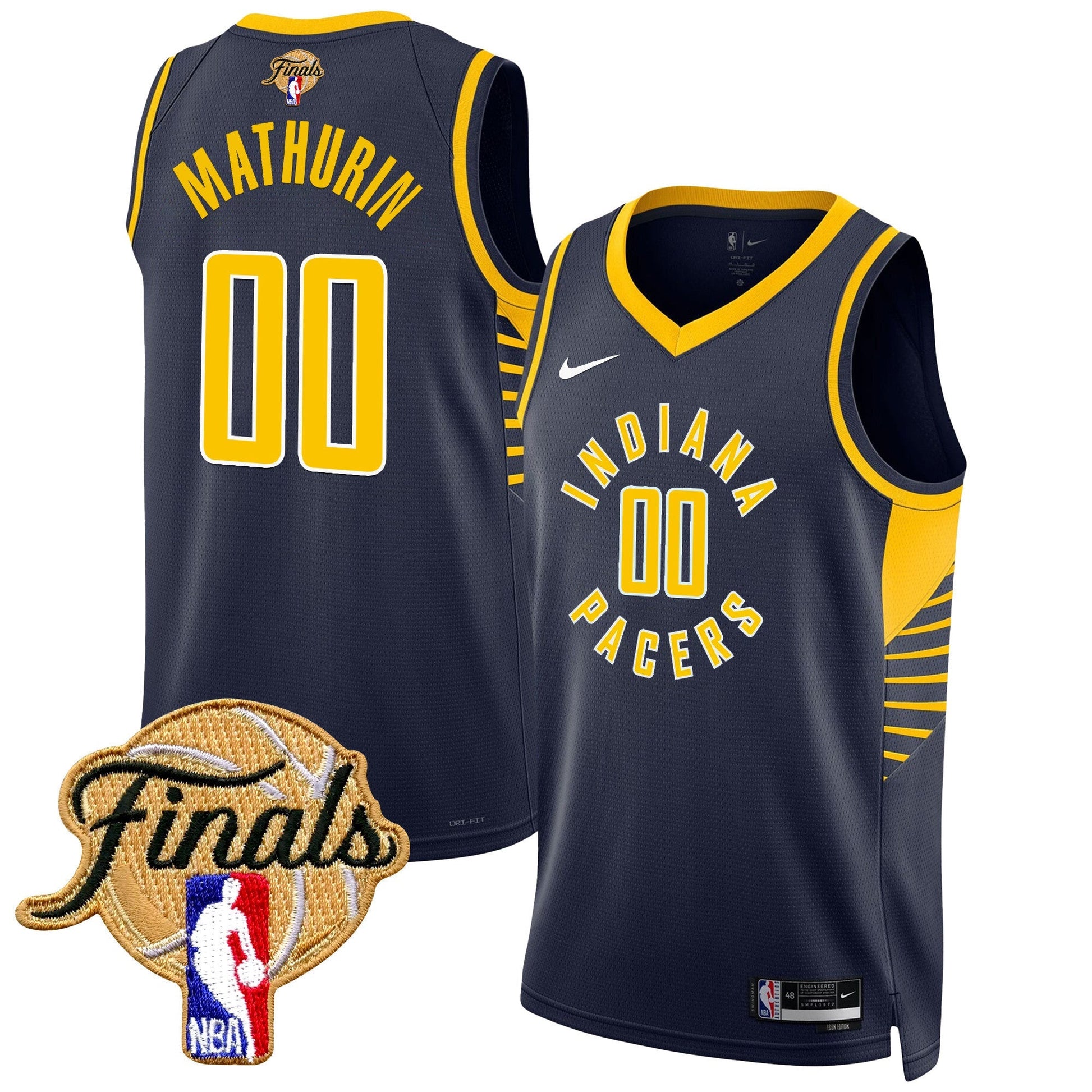 Men's Indiana Pacers 2025 Finals Swingman Jersey - All Stitched
