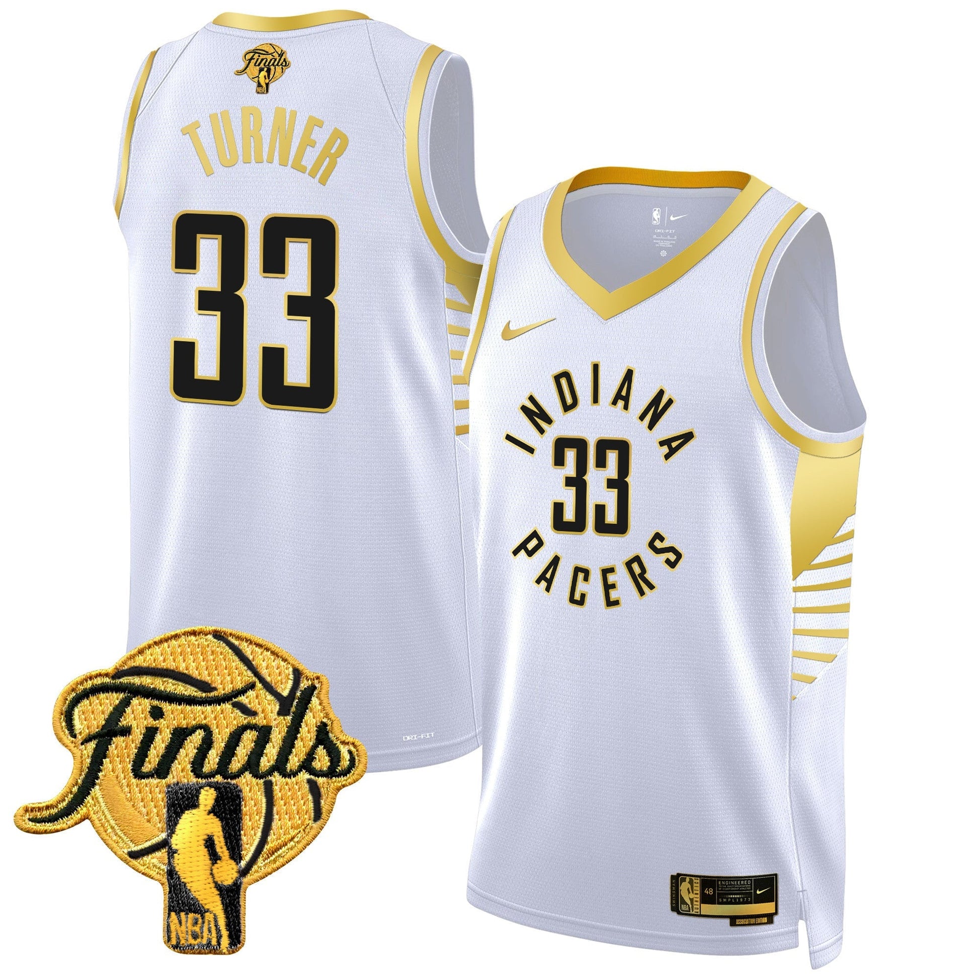 Men's Indiana Pacers 2025 Finals Swingman Jersey - All Stitched