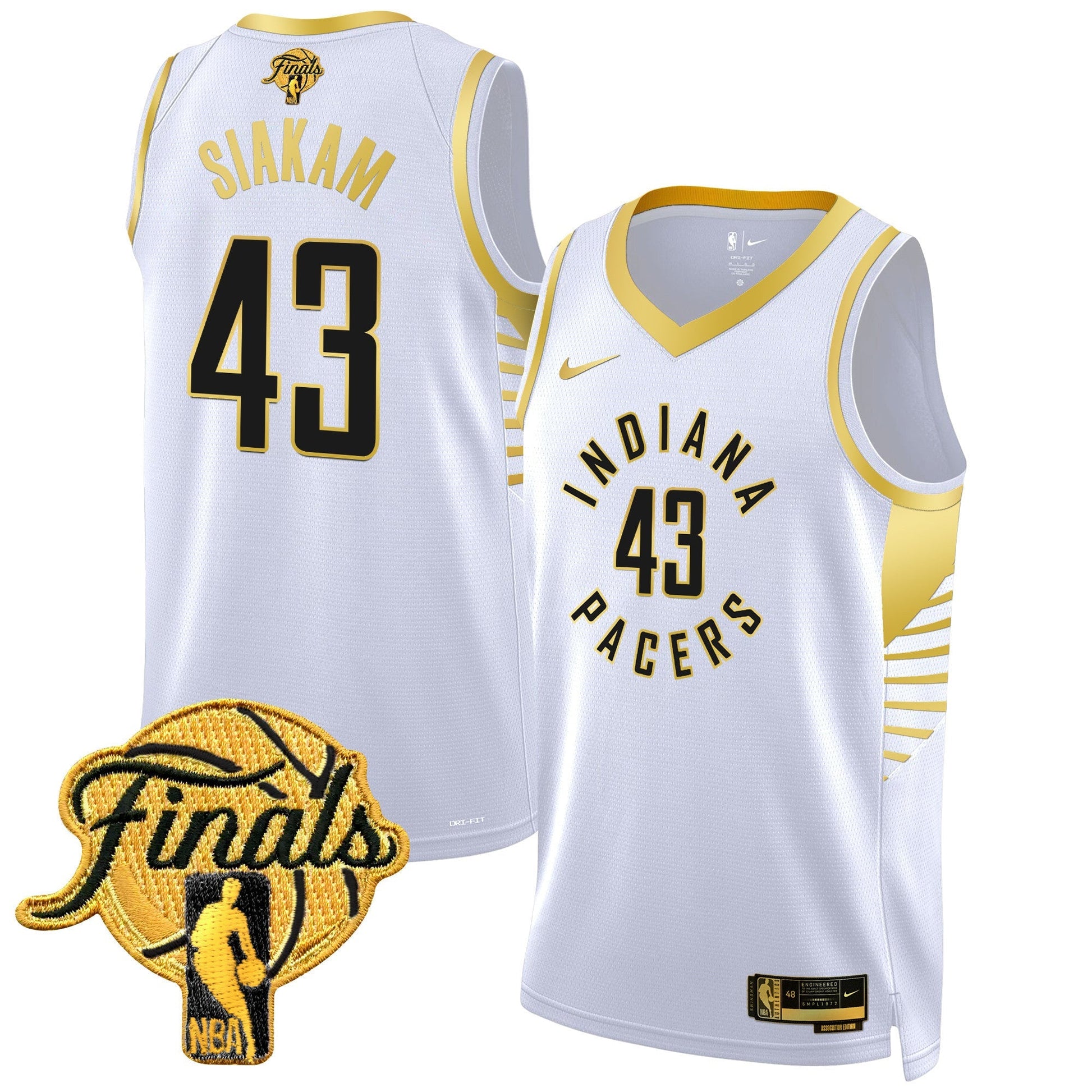 Men's Indiana Pacers 2025 Finals Swingman Jersey - All Stitched