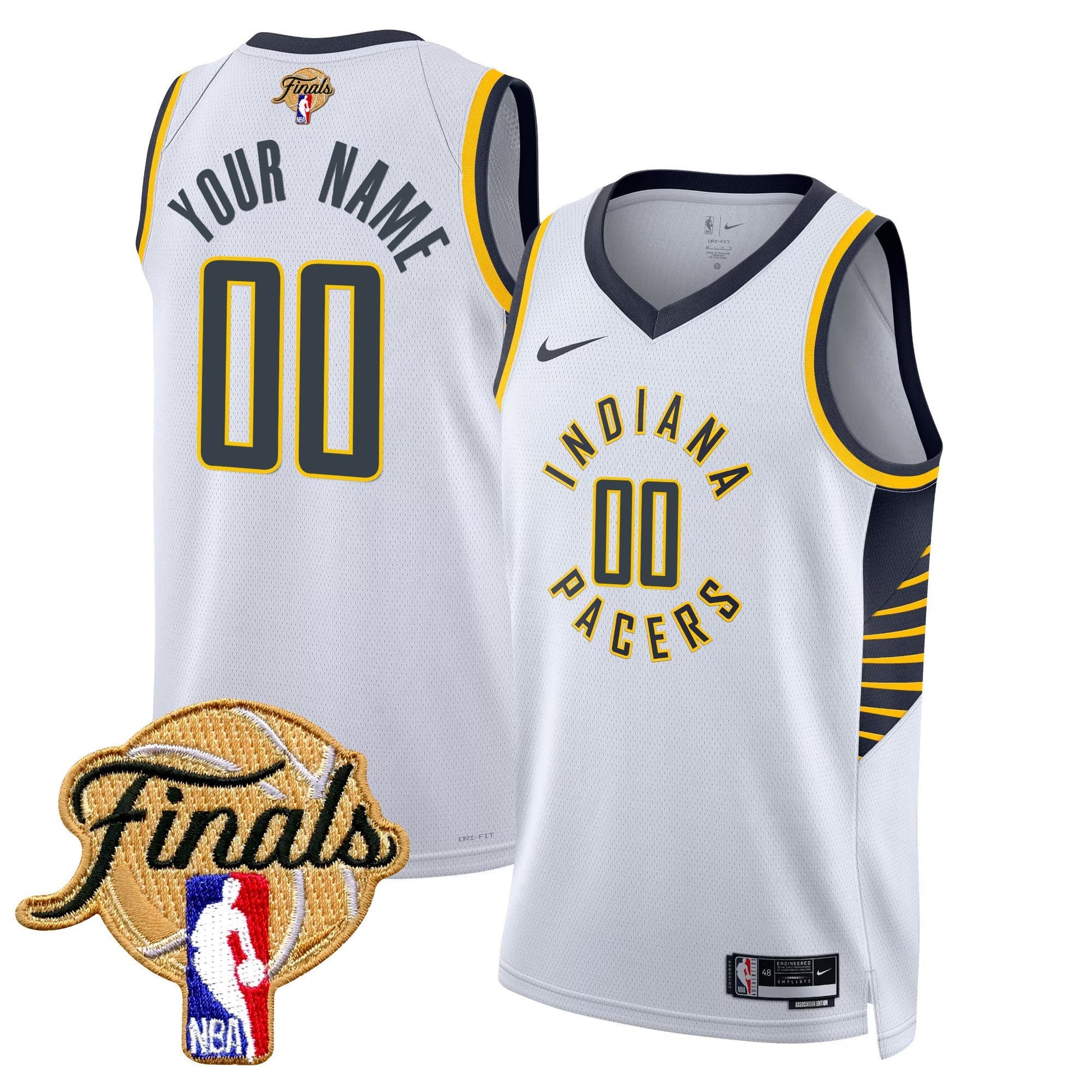 Indiana Pacers 2025 Finals Swingman Custom Jersey - All Stitched
