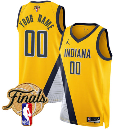 Indiana Pacers 2025 Finals Swingman Custom Jersey - All Stitched
