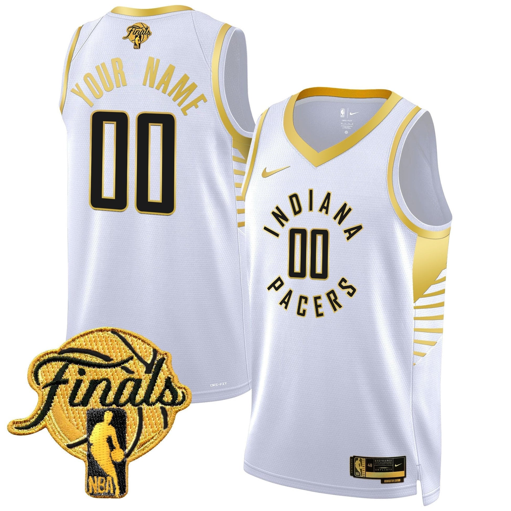 Indiana Pacers 2025 Finals Swingman Custom Jersey - All Stitched