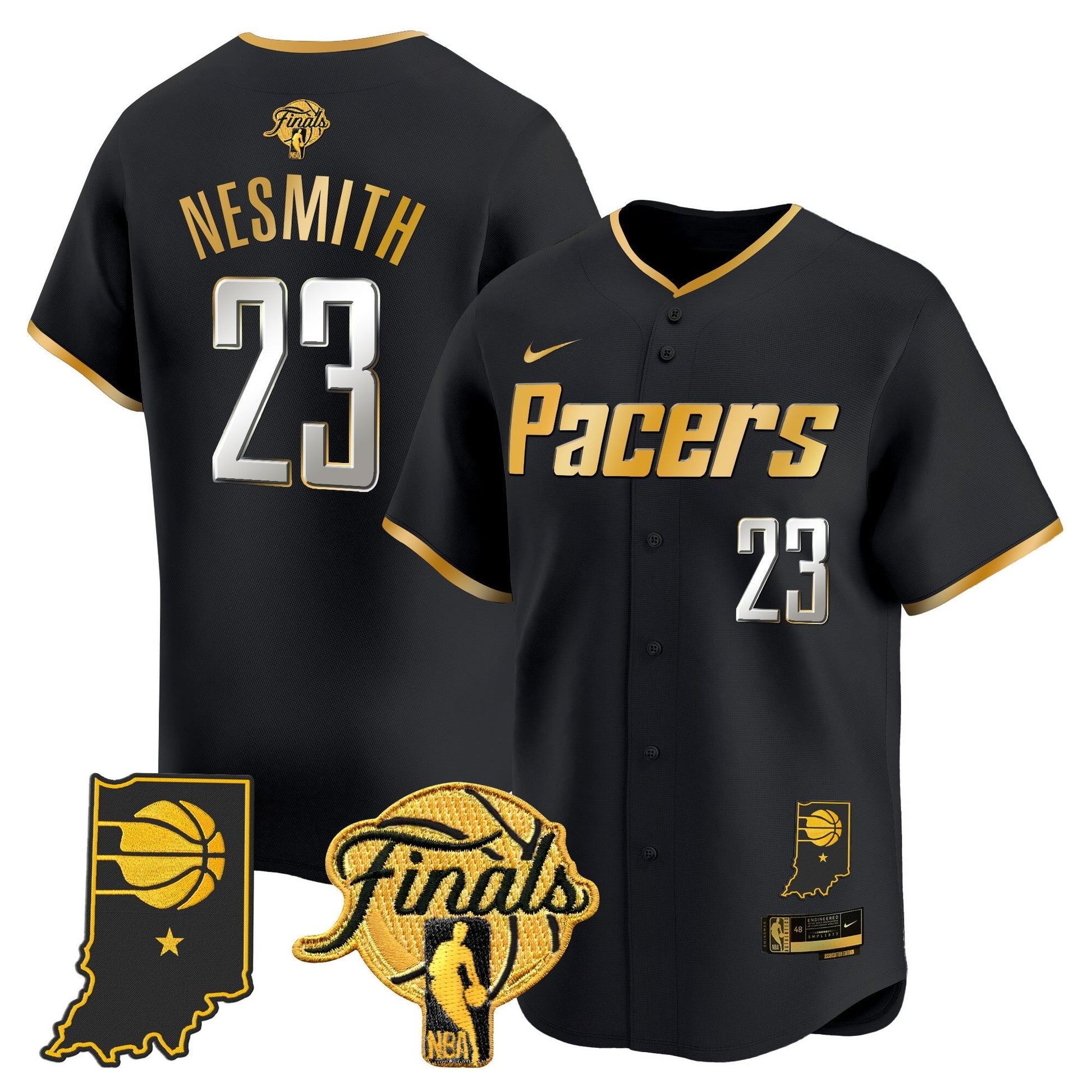 Indiana Pacers 2025 Finals Vapor Baseball Jersey - All Stitched