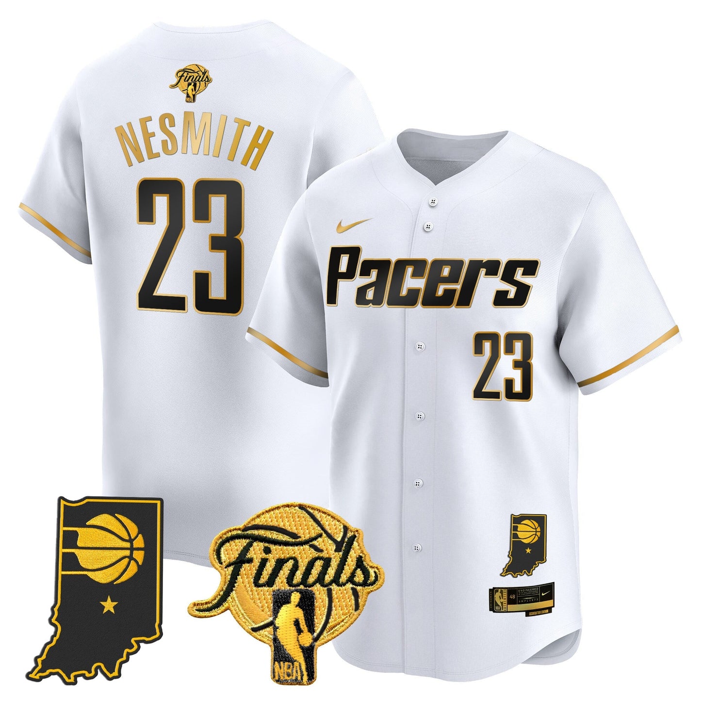 Indiana Pacers 2025 Finals Vapor Baseball Jersey - All Stitched