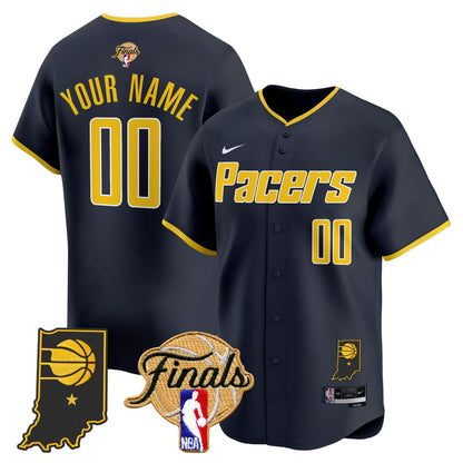 Indiana Pacers 2025 Finals Vapor Baseball Custom Jersey - All Stitched