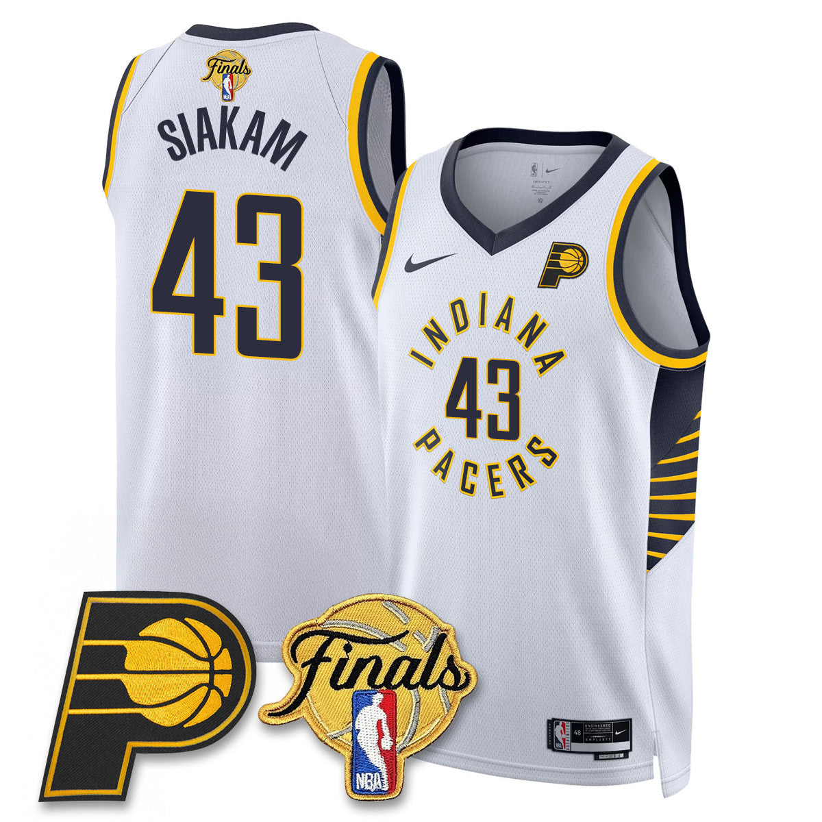 Indiana Pacers Swingman Jersey Final Patch - All Stitched