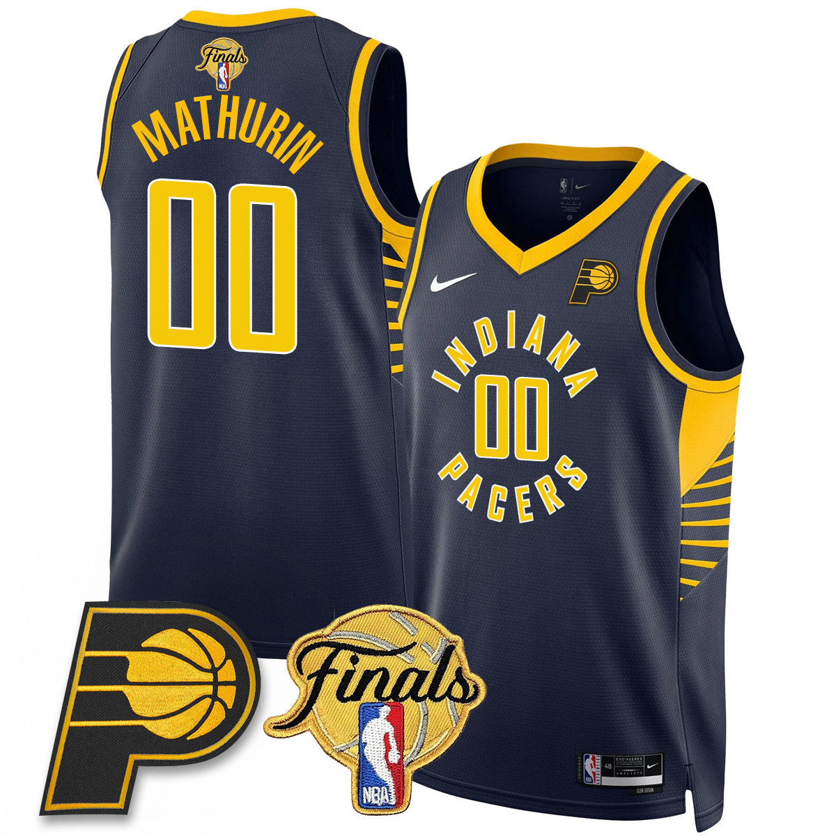 Indiana Pacers Swingman Jersey Final Patch - All Stitched
