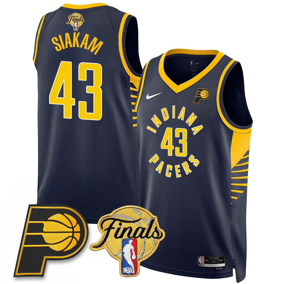 Indiana Pacers Swingman Jersey Final Patch - All Stitched