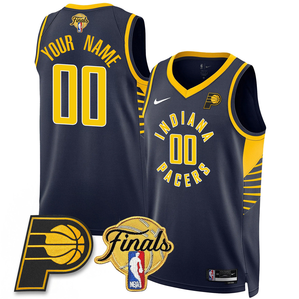 Indiana Pacers Swingman Jersey Final Patch - All Stitched