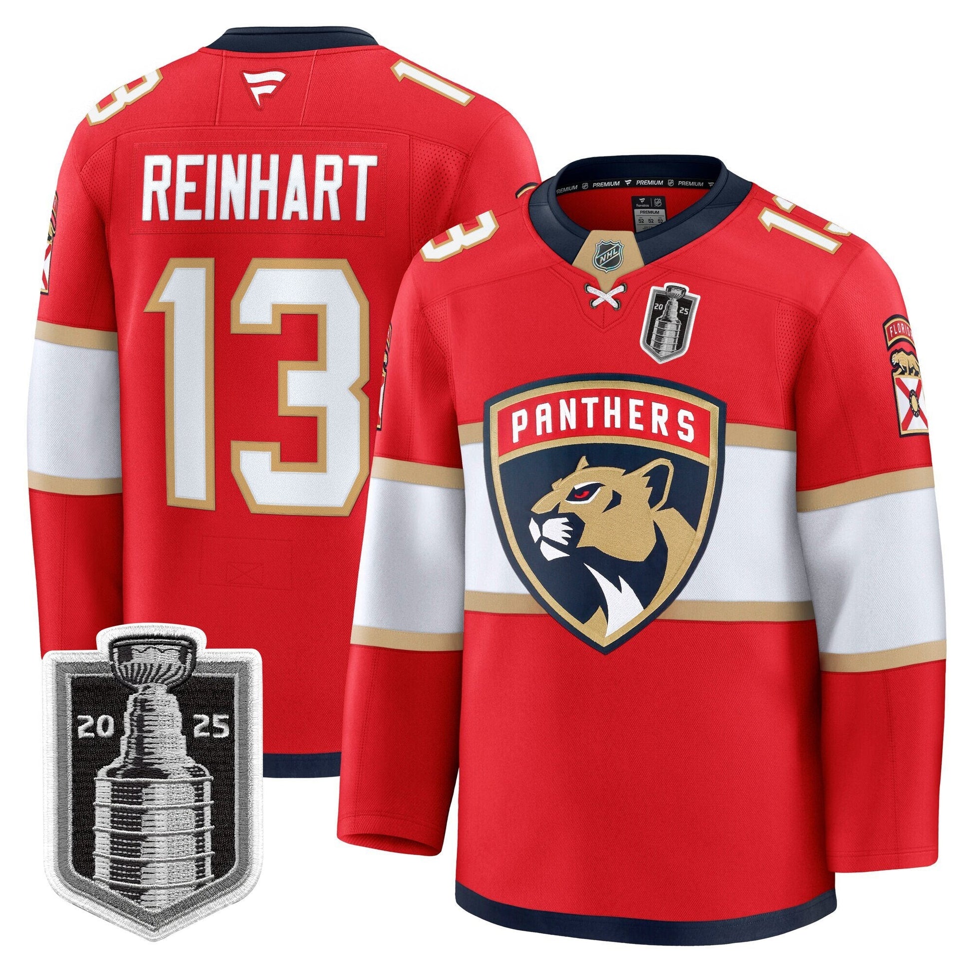 Men's Florida Panthers 2025 Stanley Cup Final Premium Jersey - All Stitched