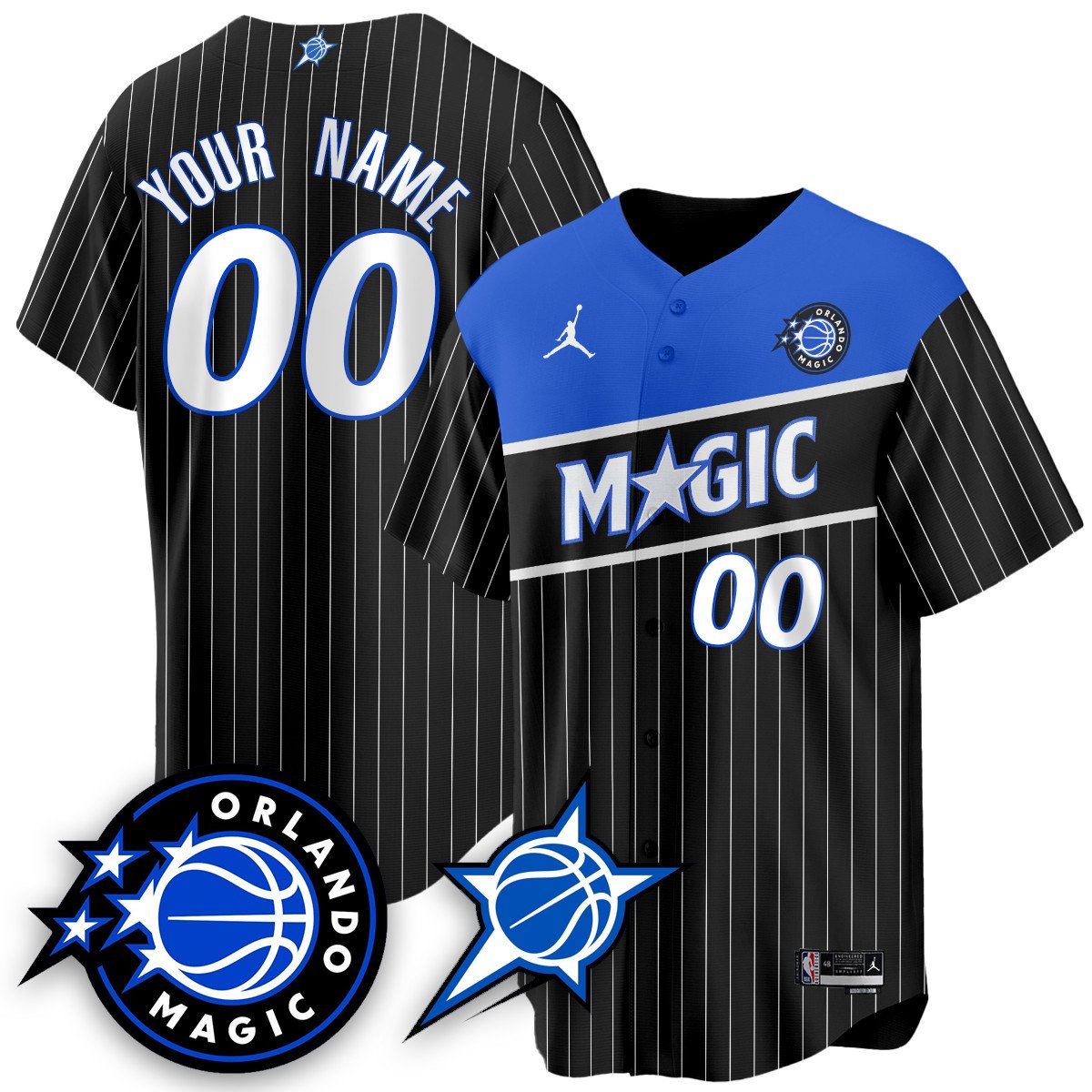 Custom Orlando Magic New Generation of Magic Baseball Jersey - All Stitched