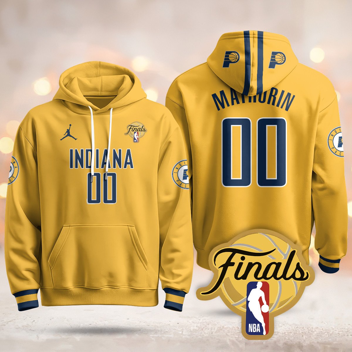 Indiana Pacers Hoodie - Final Patch - All Stitched