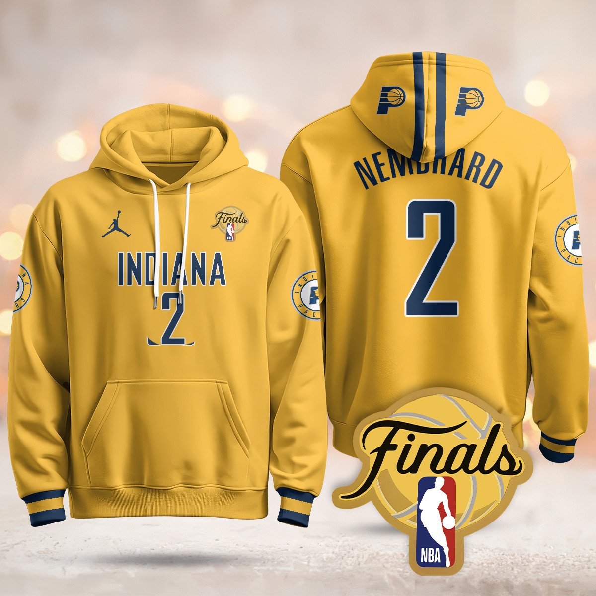 Indiana Pacers Hoodie - Final Patch - All Stitched